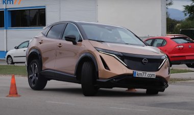 Nissan Ariya испытали «лосиным тестом»
