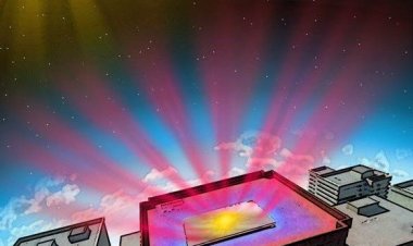 Тонкая пленка на крыше здания открывает окно в космос