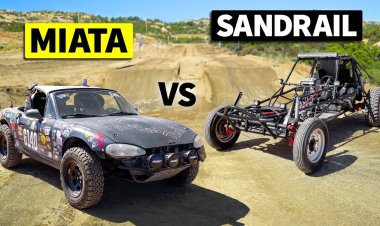 Блогеры столкнули безумную Mazda MX-5 с внедорожным багги в дрэг-гонке
