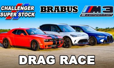 Блогеры свели купе Dodge в гонке по прямой с универсалом BMW и кроссовером Smart