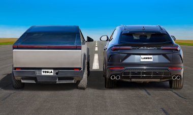 Электропикап Tesla Cybertruck сравнили в гонке по прямой с Lamborghini Urus