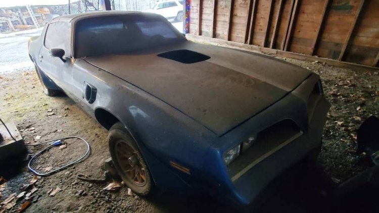 В сарае обнаружили Pontiac Trans Am 1978 года выпуска, который простоял на месте 20 лет