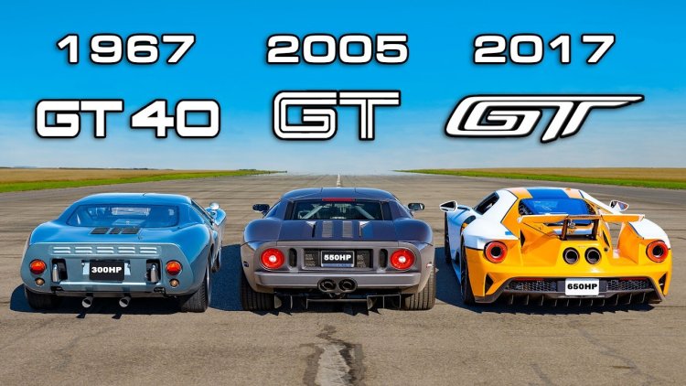 Блогеры устроили сражение сразу трех поколений суперкара Ford GT