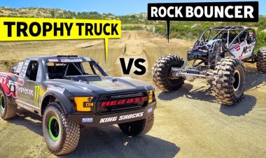 Блогеры устроили внедорожную дуэль экстремального трофи-трака и безумного багги