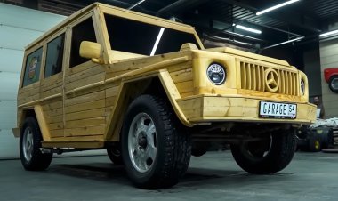 Блогеры из России создали реплику «Гелендвагена» из дерева