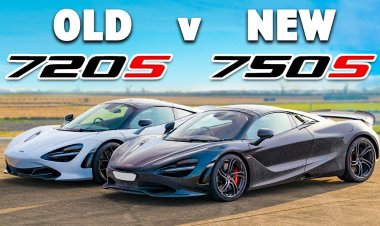 Два поколения суперкаров McLaren сразились в гонке по прямой