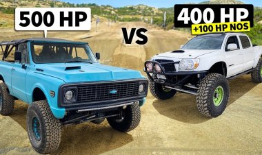 Экстремальные вездеходы Chevrolet и Toyota сразились в гонке на бездорожье