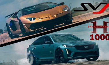 Мощный седан Cadillac CT5-V Blackwing бросил вызов Lamborghini Aventador SVJ