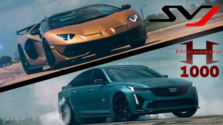 Мощный седан Cadillac CT5-V Blackwing бросил вызов Lamborghini Aventador SVJ