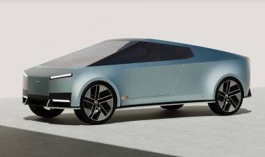 Дизайнеры скрестили спорткар Jaguar Type 00 и пикап Tesla Cybertruck