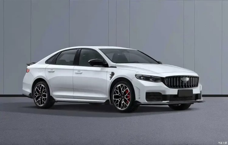 Geely выпустила седан Preface с антикрылом и красными суппортами