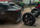У кроссовера Chery Omoda 5 на ходу оторвалась задняя ось вместе с колесами