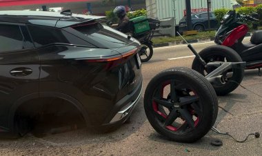 У кроссовера Chery Omoda 5 на ходу оторвалась задняя ось вместе с колесами